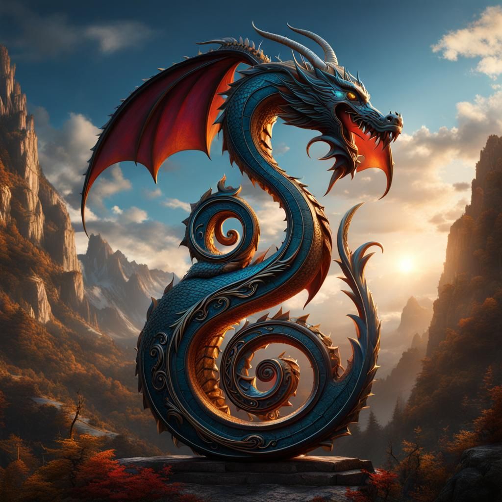 Dragon Clef in Detailed Fantasy Concept Art