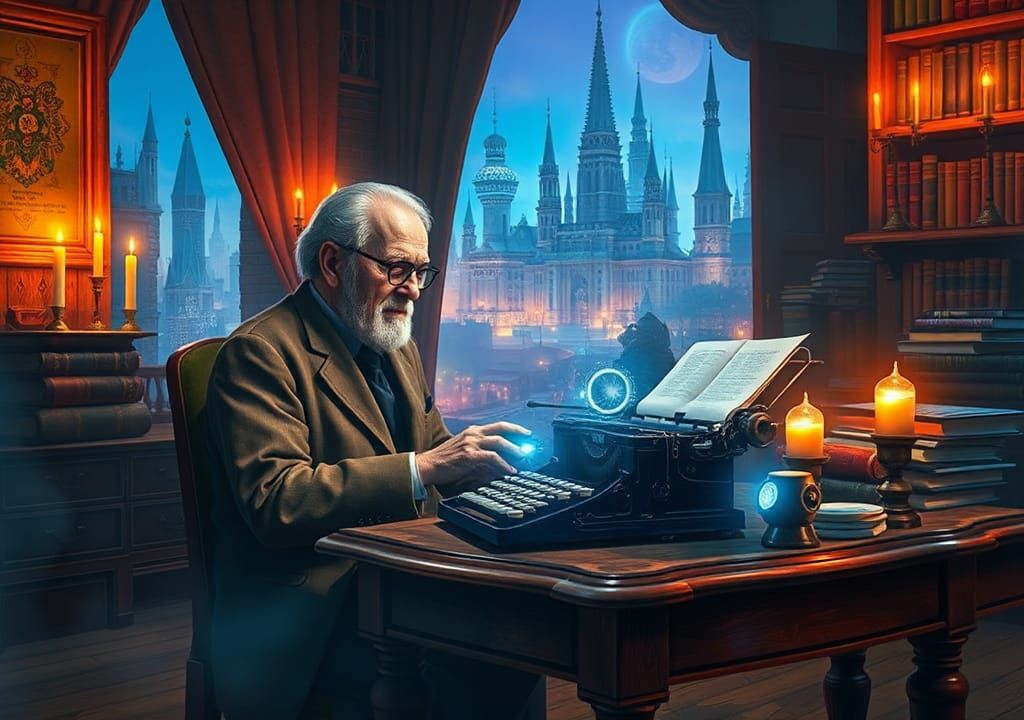 Asimov's AI Comes to Life in Dreamlike Concept Art