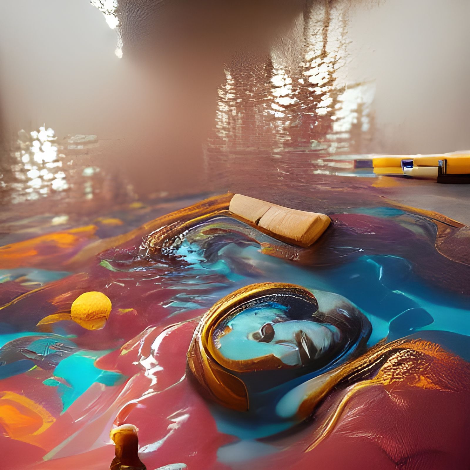 Mona Lisa Reimagined as Detailed Matte Painting