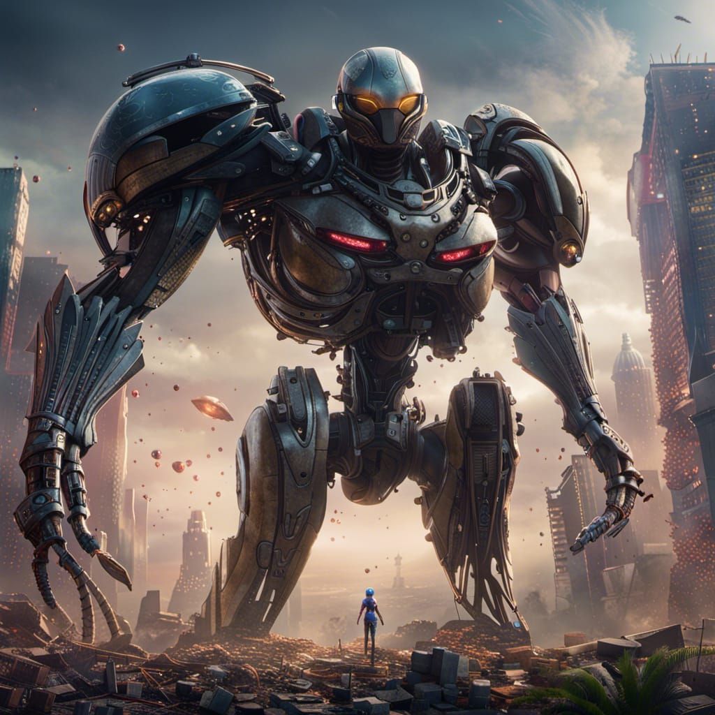 Alita Battle Angel: Detailed Matte Painting