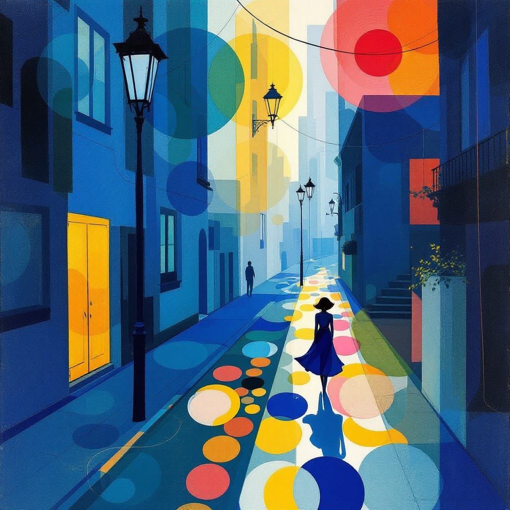 Rhythmic Color Harmony in Jazz Age Style