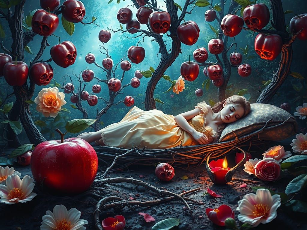 Surreal Twilight Realm of Twisted Botany