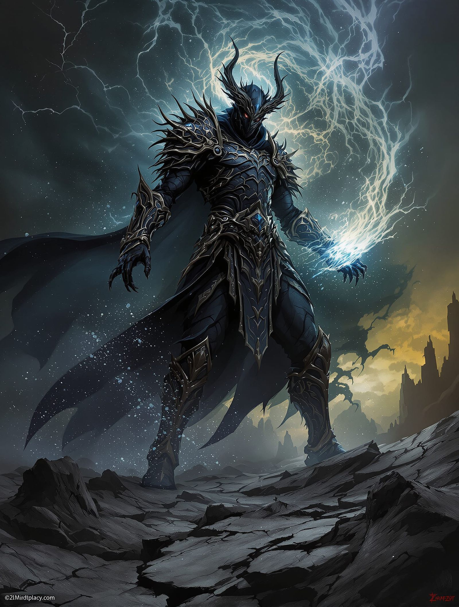 Mazoku Jinn Warlord Spreading Despair in Dark Fantasy