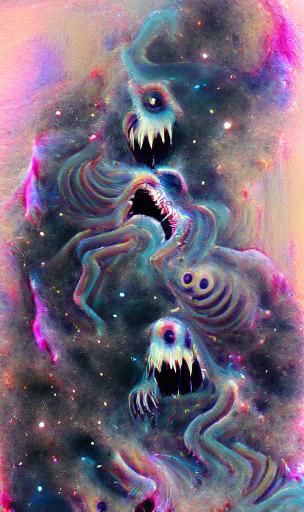 Abstract Cosmic Horror Visualisation