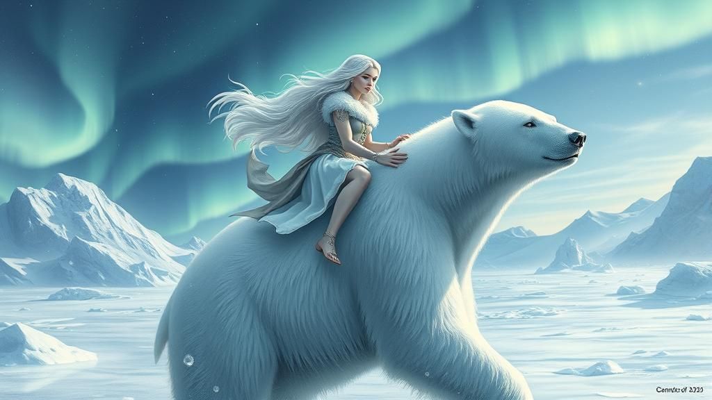 White elf riding a polar bear (2)