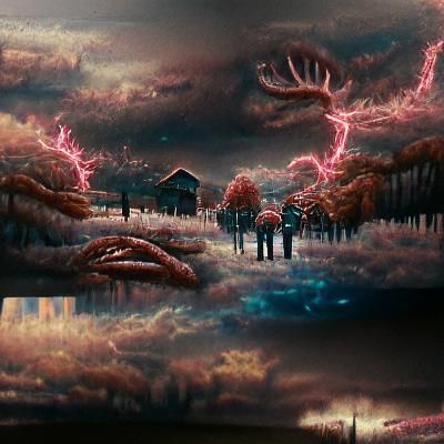 Stranger Things Matte Painting