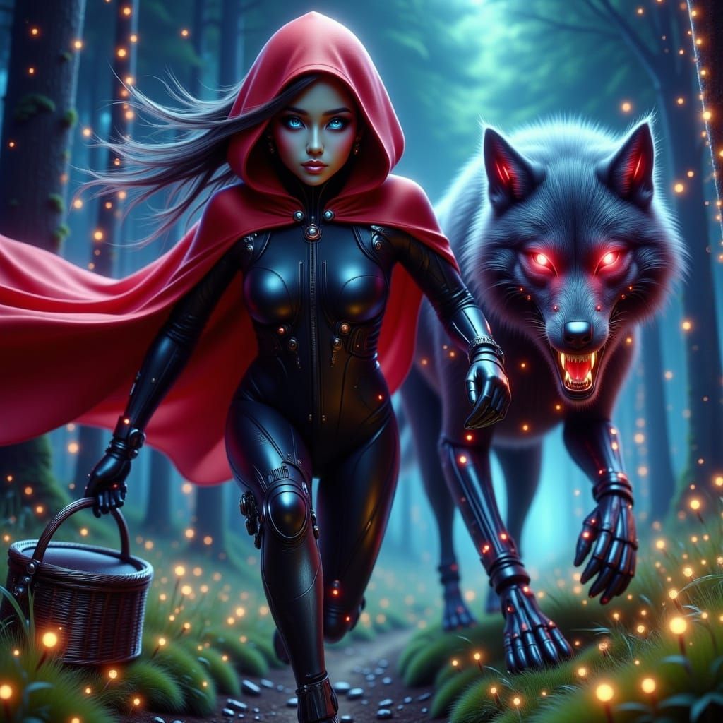 Futuristic Red Riding Hood