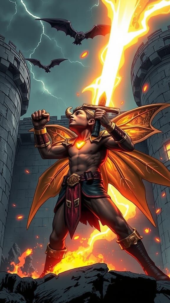 Pixie Demon's Triumphant Lightning Strike