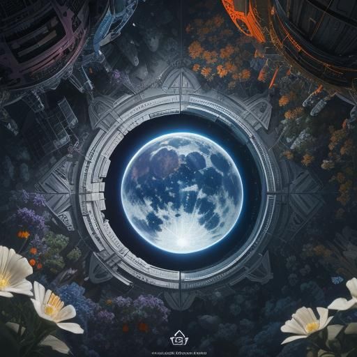 Moonbase Garden: Astronauts Cultivating Life in Dome