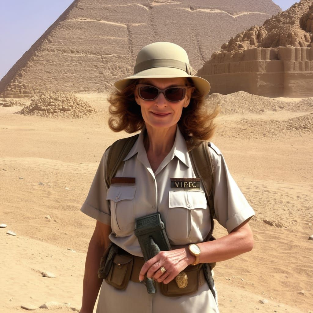 Ethereal Egyptologist Unveils Mysterious Artifacts