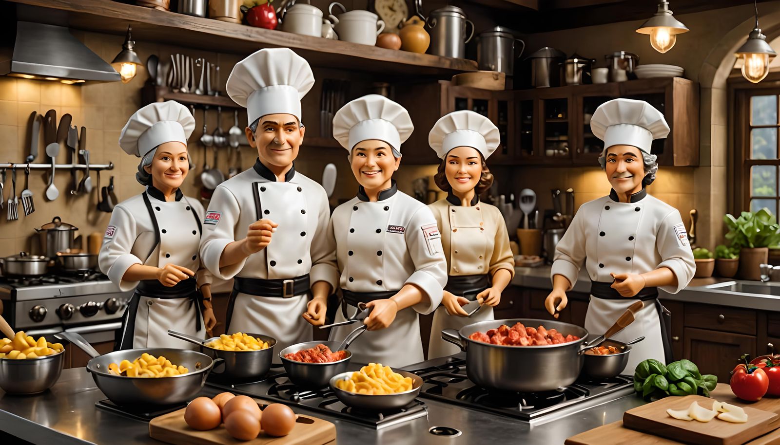 Collectible Action Figures of Famous Cooks