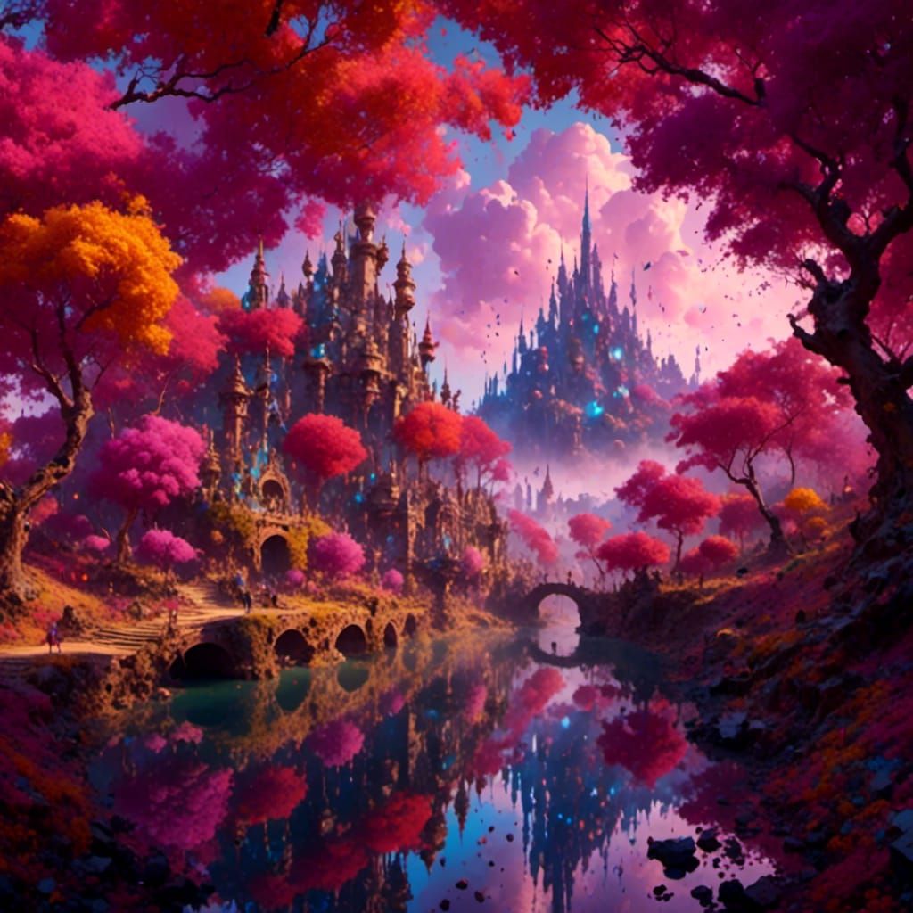 Ethereal Purple Fantasy Realm