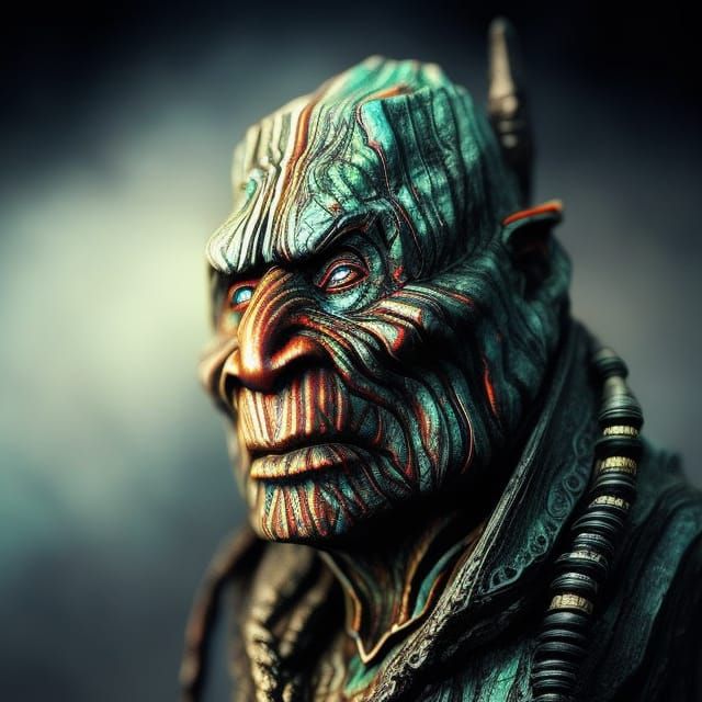 Venom Nekron Portrait in Pop Art Style