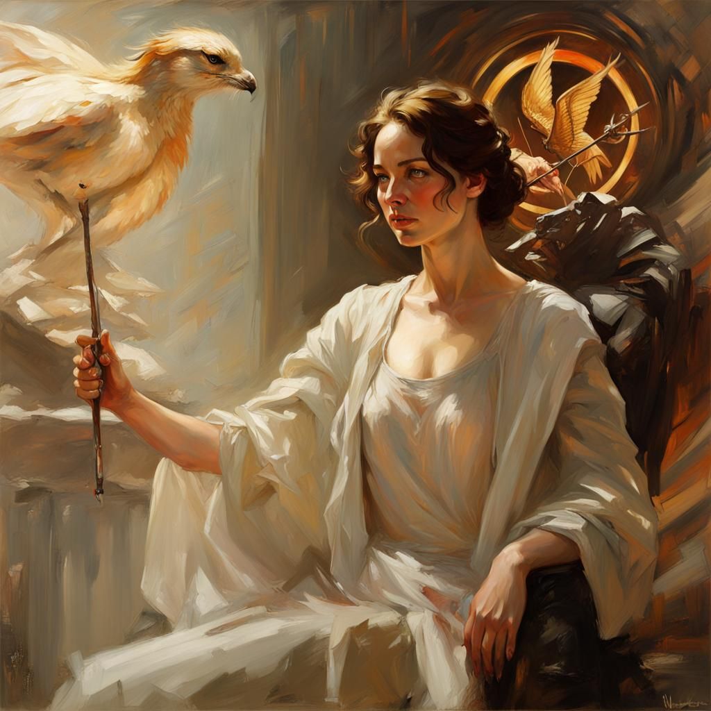 Hunger Games: Oil Painting in Classical Style
