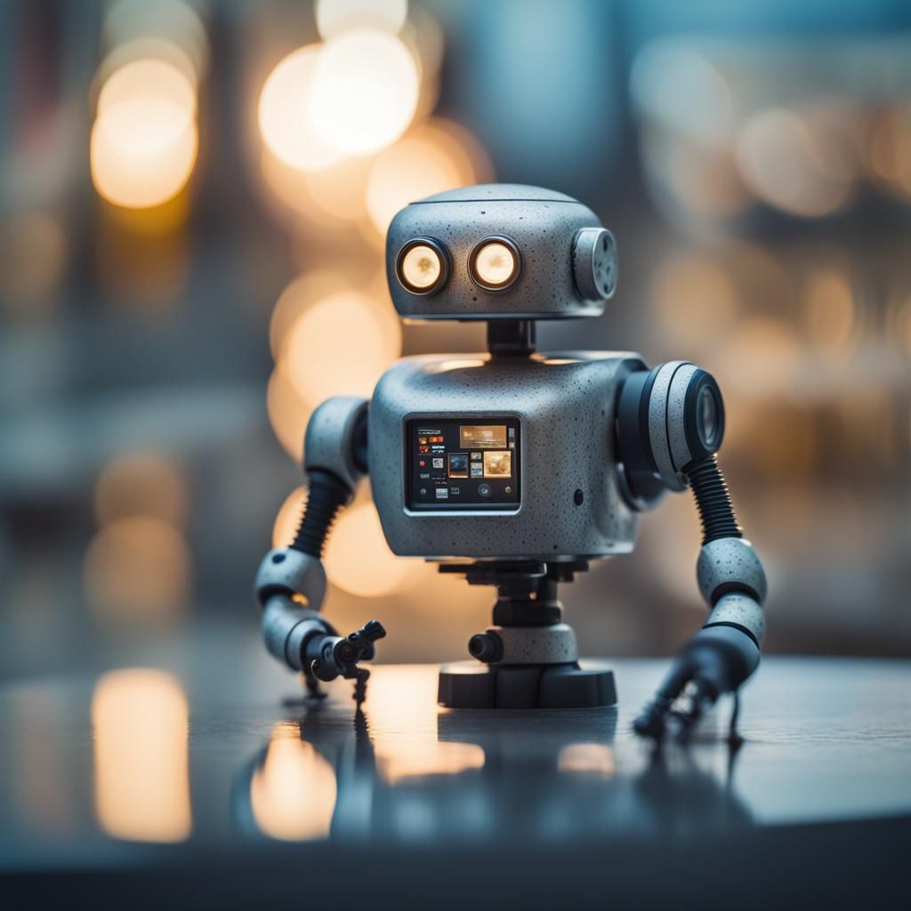 Robot Microbe: Professional Photography with Bokeh