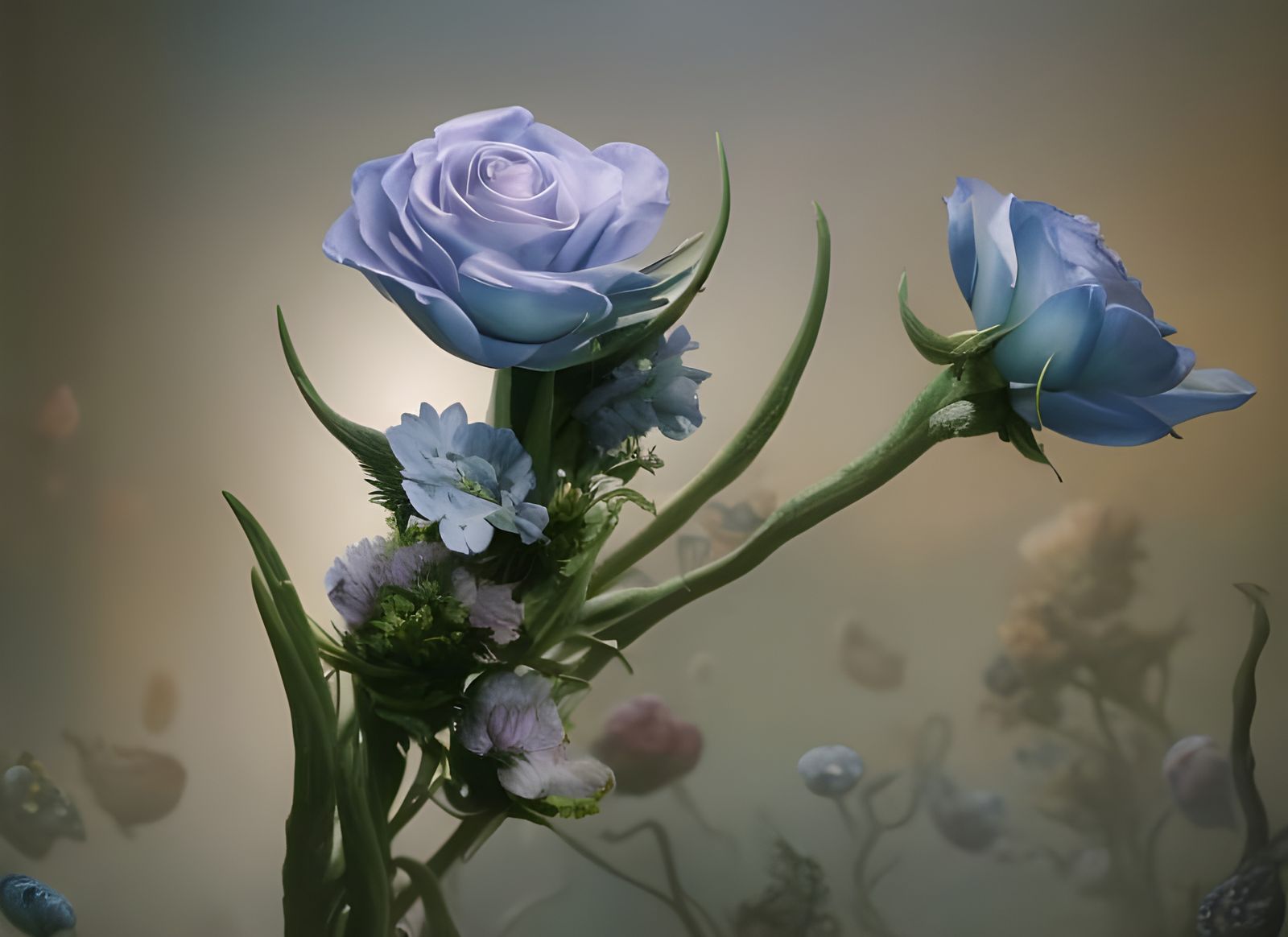Dreamy Roses with Ethereal Glow