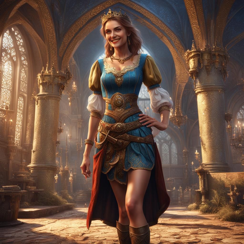 Bosnian Princess in Detailed Fantasy Art