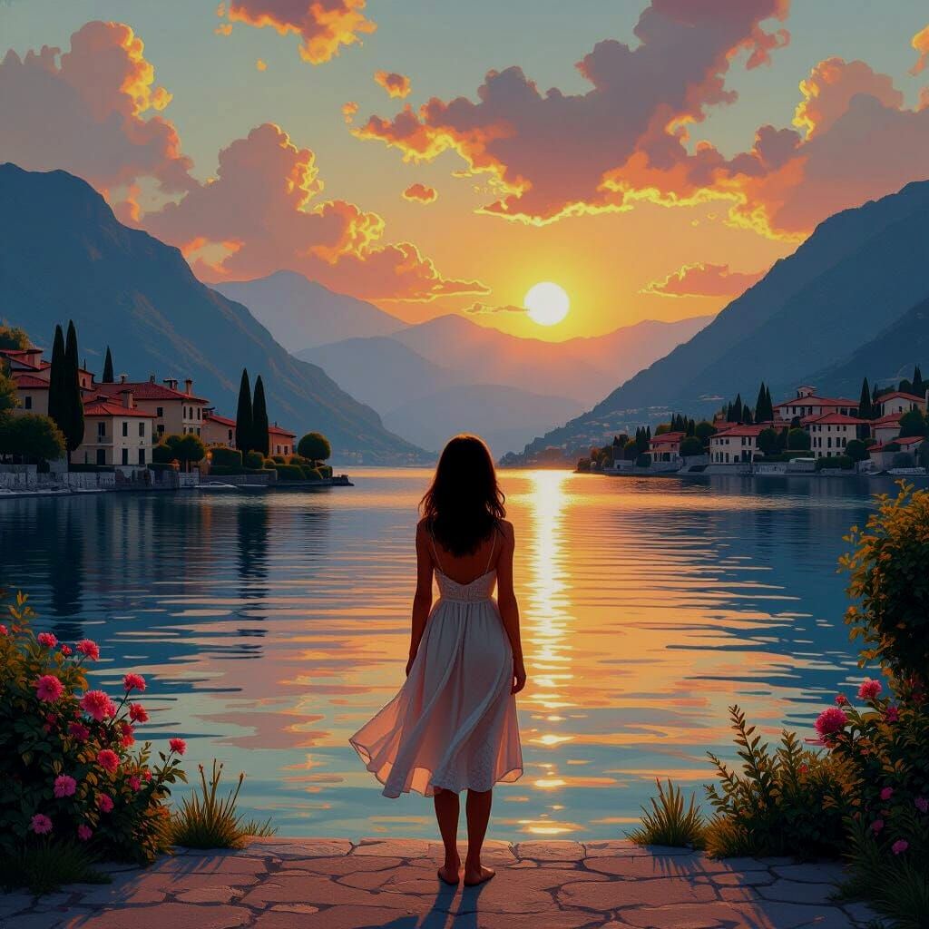Lake Garda Sunset: A Dreamy Lakeside View