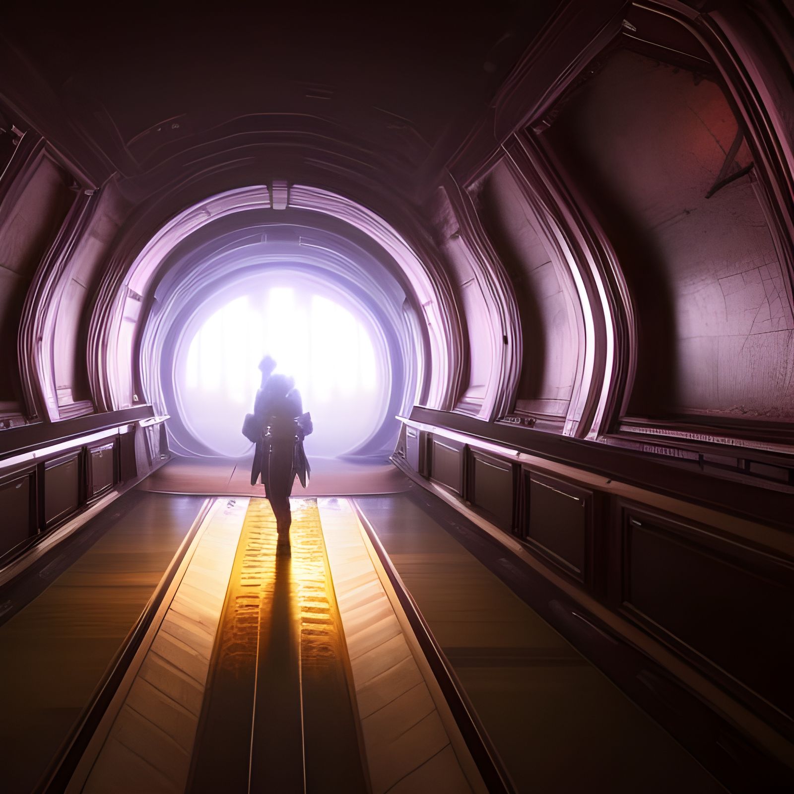 Time Tunnel Wardrobe in Dark Fantasy Style