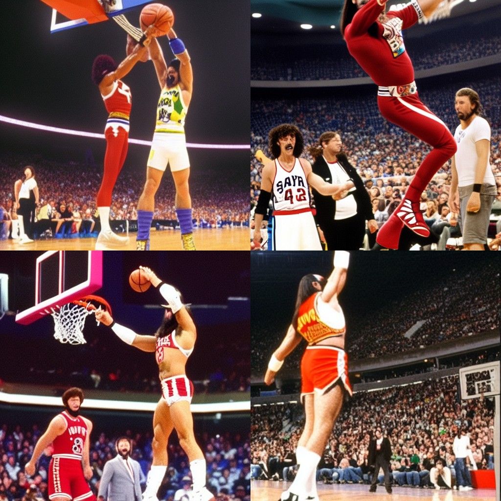 Macho Man Randy Savage Slam Dunk Art