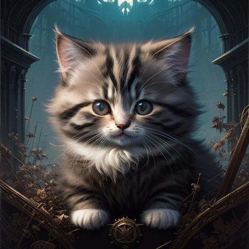 Worlds Fluffiest Kitten: Comic Book Art