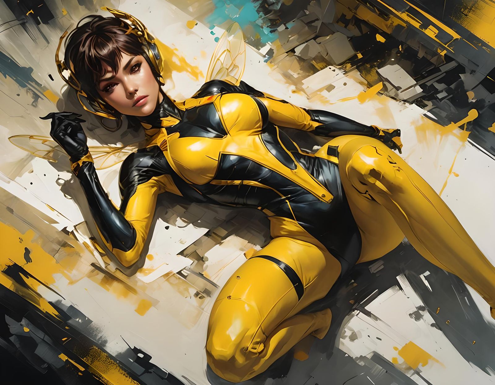 Janet Van Dyne as the Wasp: Anime Art