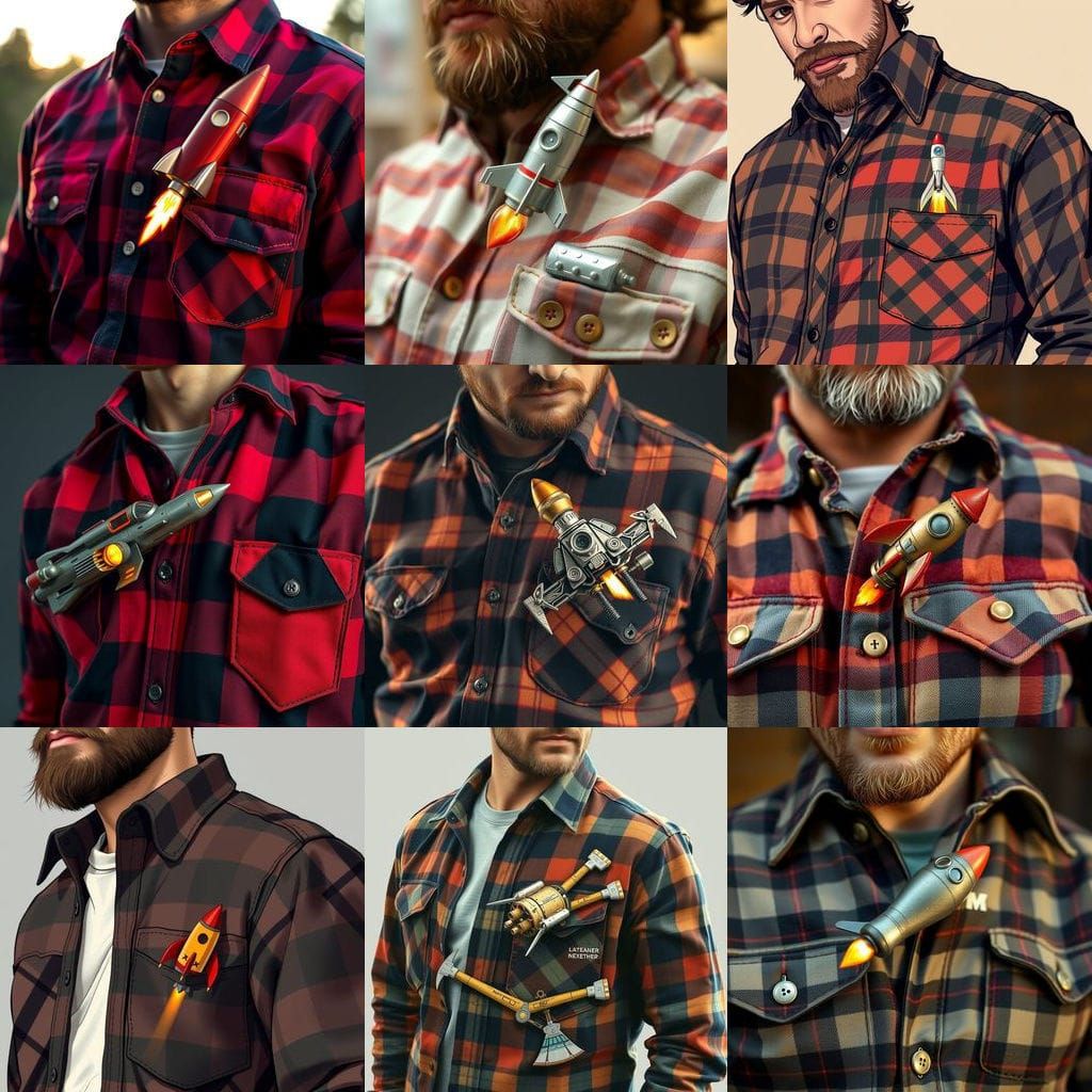 Miniature Rocket Launches From Lumberjack Pocket