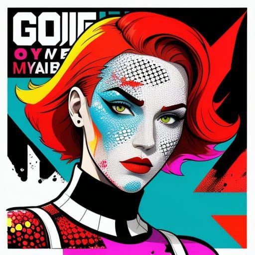 Redhead GTA Character in Pop Art Style