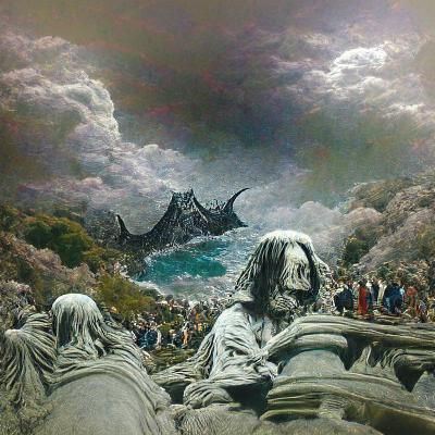 Dark Album Cover Art in Gothic Style