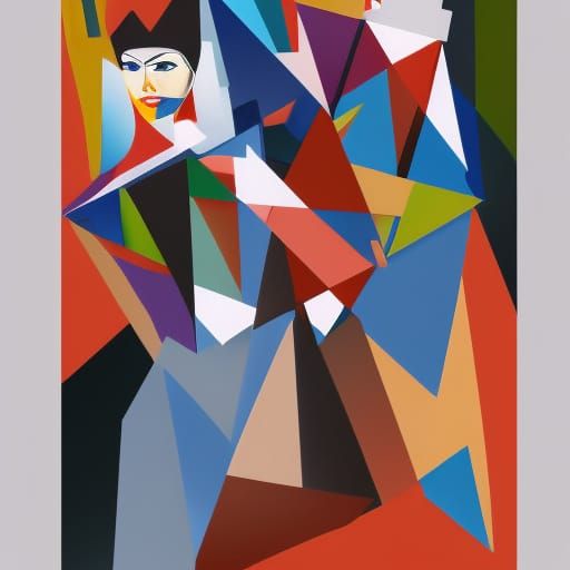 Cubist Witches of Eastwick in Geometric Fauvism