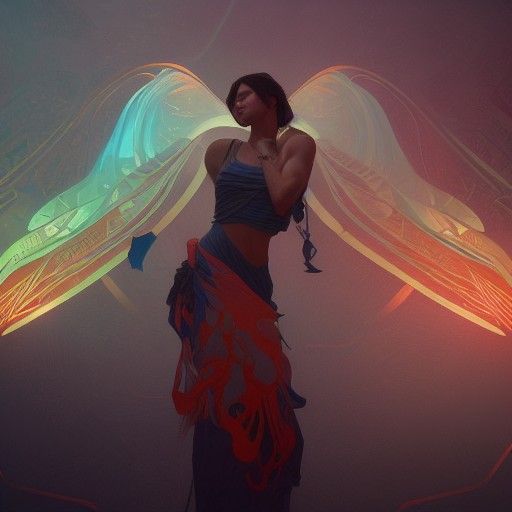 Intricate Heart Concept Art in Art Nouveau Style