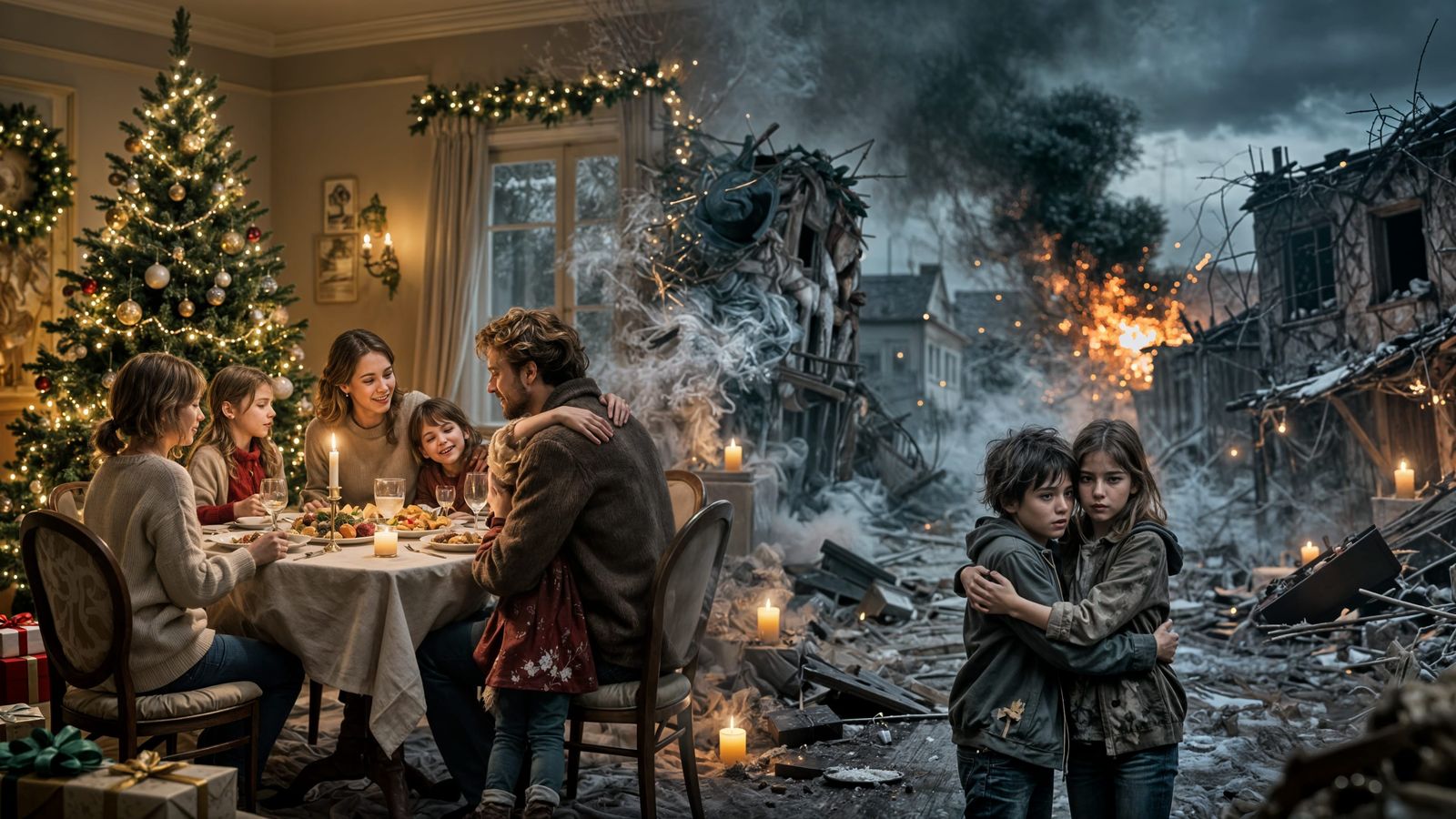 There is a truth called the innocent children of war and at Christmas, Santa has never learned their names.