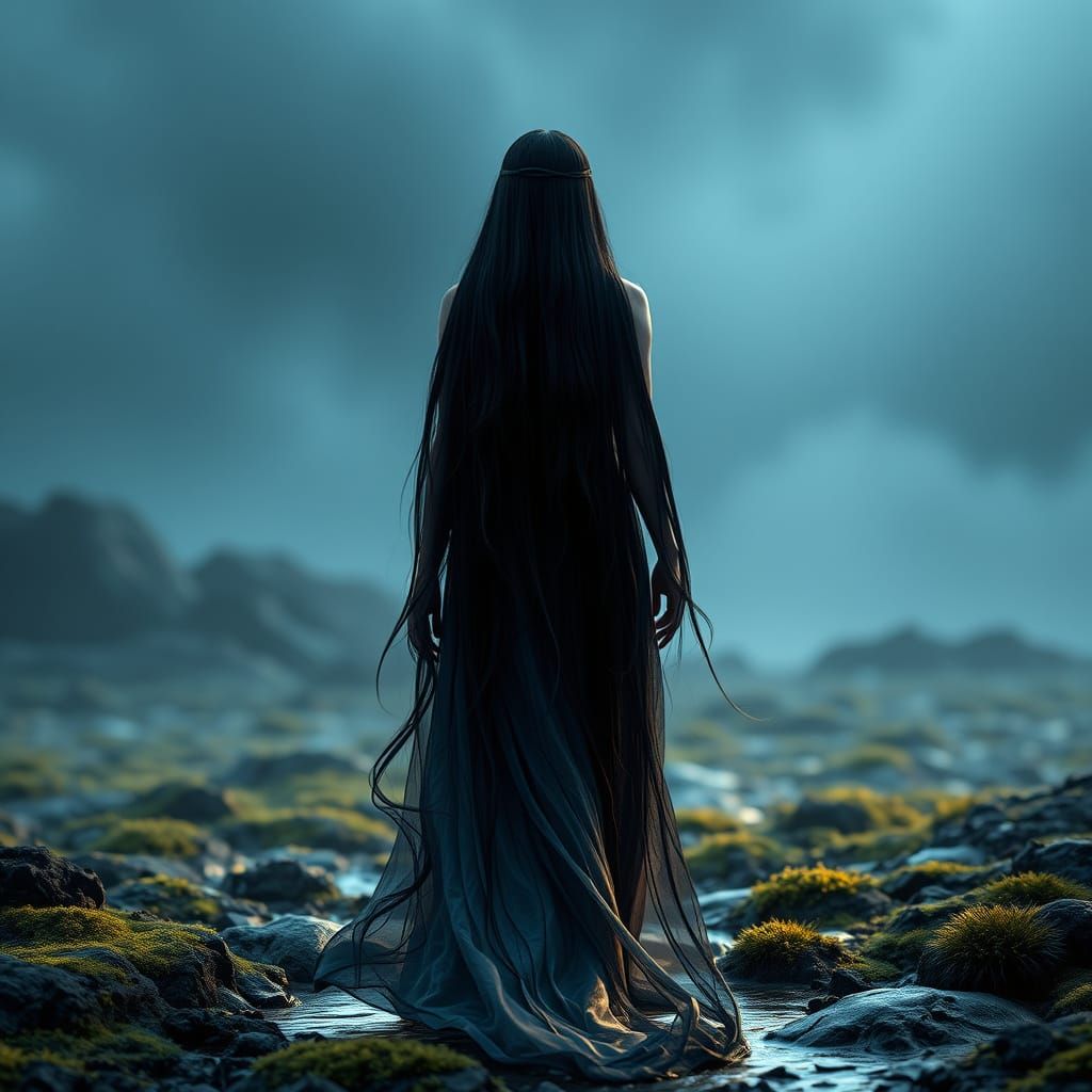 Surreal Goddess of the Dark Tides