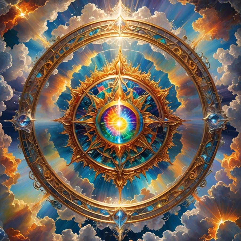 Interdimensional Crystal Energy in Divine Sky