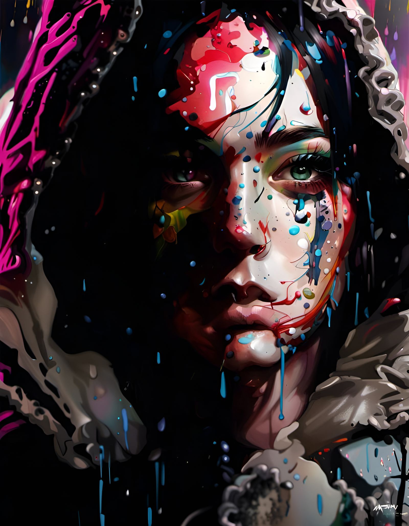 Cyberpunk Tokyo Night Portrait in Unreal Engine 5