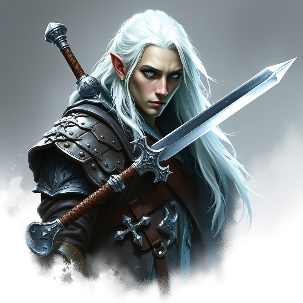 Snow Elf Knight-Captain in Ancient Falmer Armor