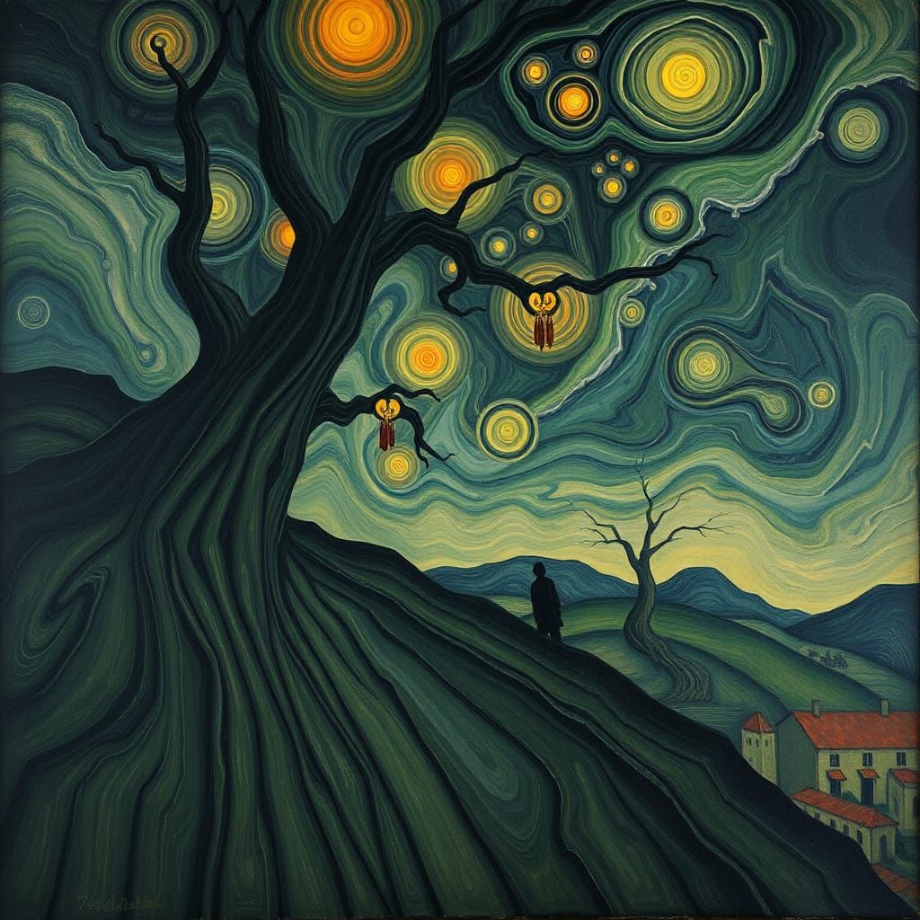 Ethereal Surrealism in Expressionist Style