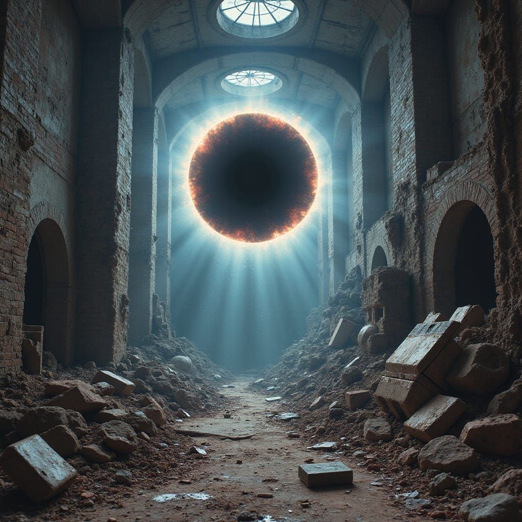 Miniature Black Hole Illuminates Ancient Alien Ruins