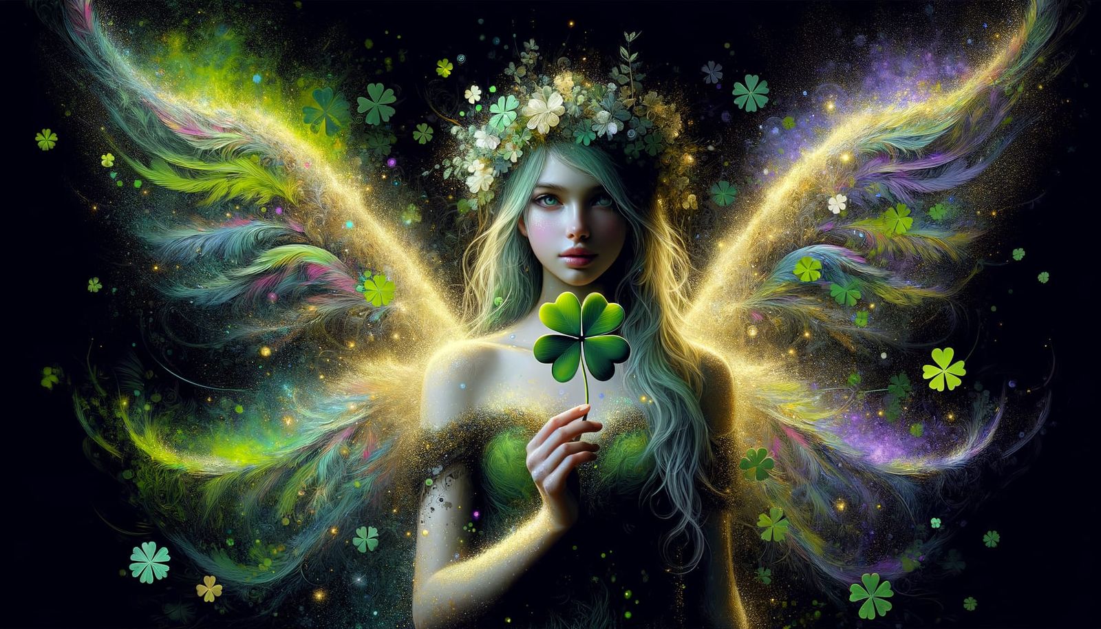 Ethereal Sylph in Verdant Dreamscape