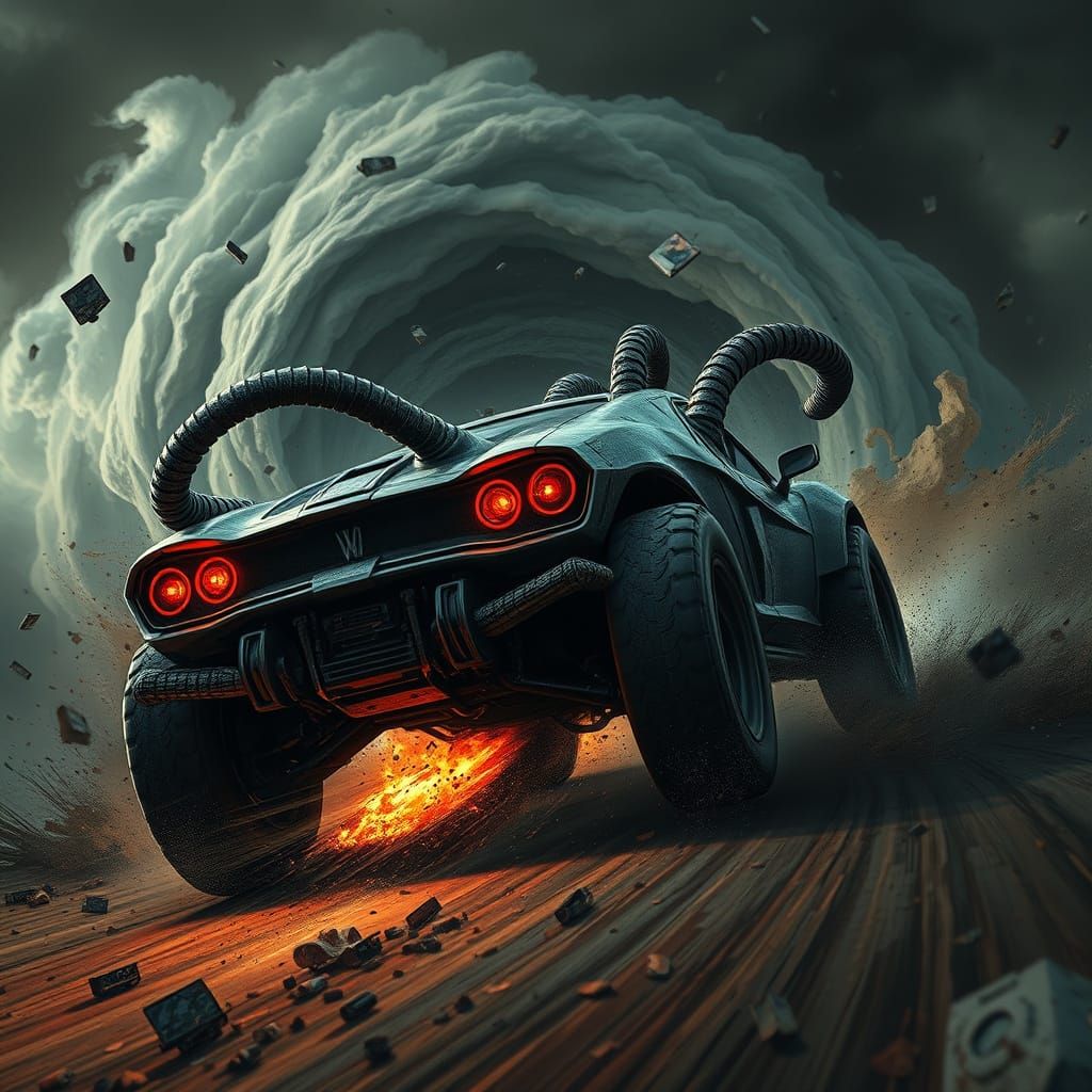 Demonic Car Plunges into Hellish Whirlwind in Biomechanical ...