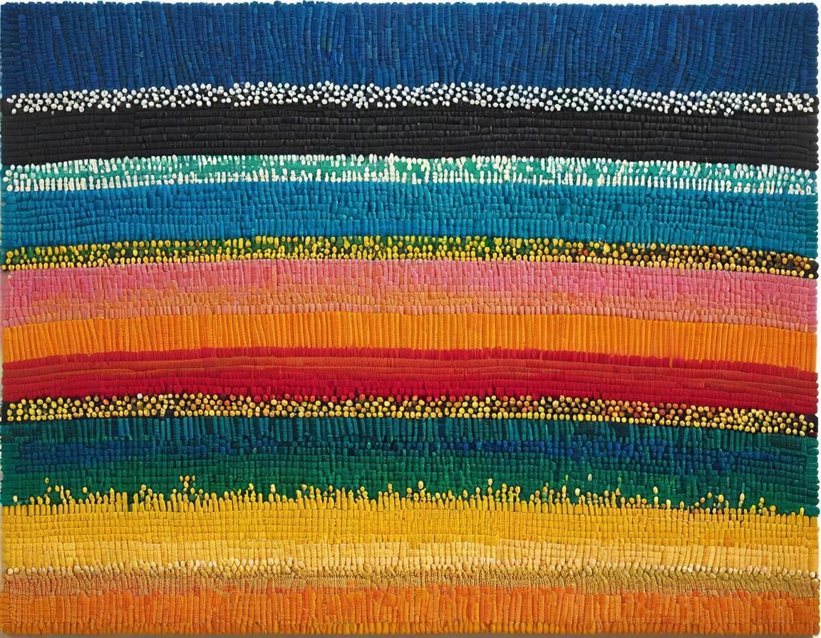 Abstract Painting in Style of Alma Thomas