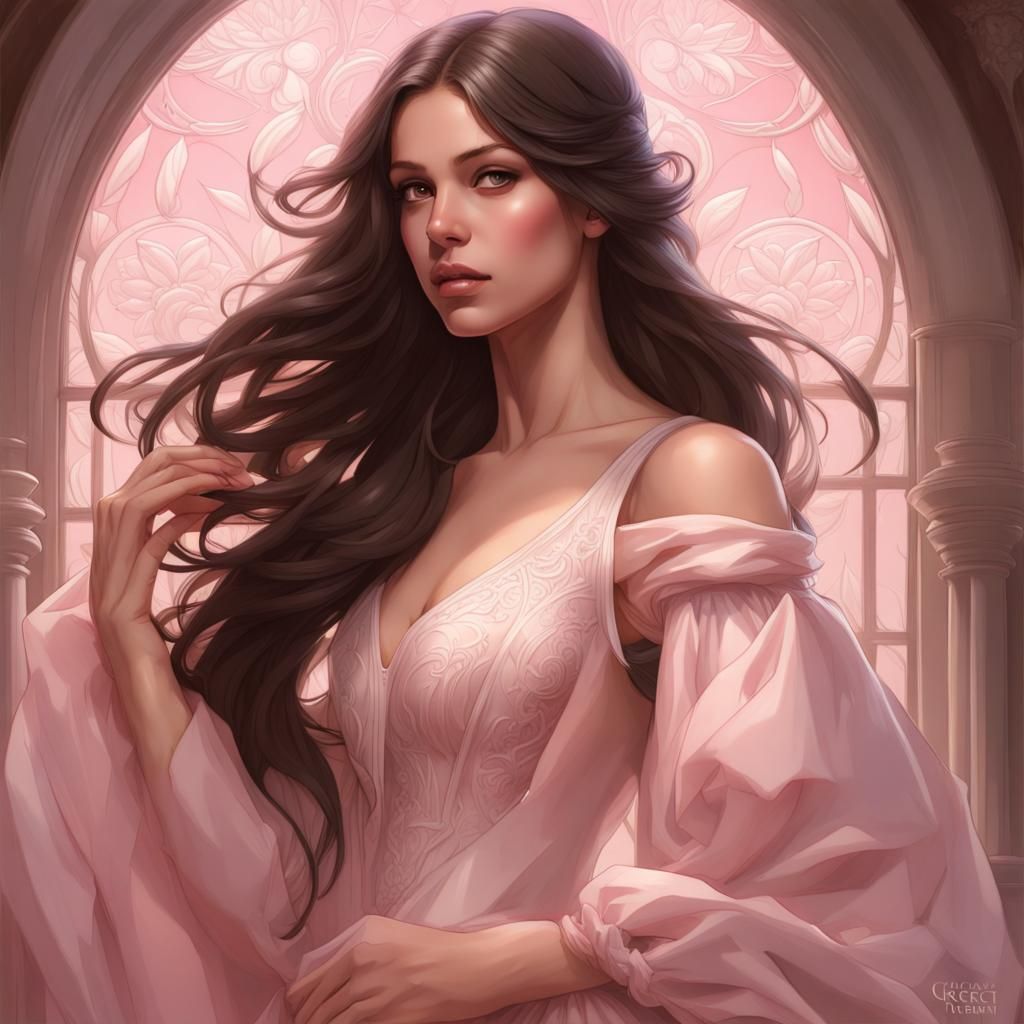 Innocent Princess in Renaissance Gown: Concept Art