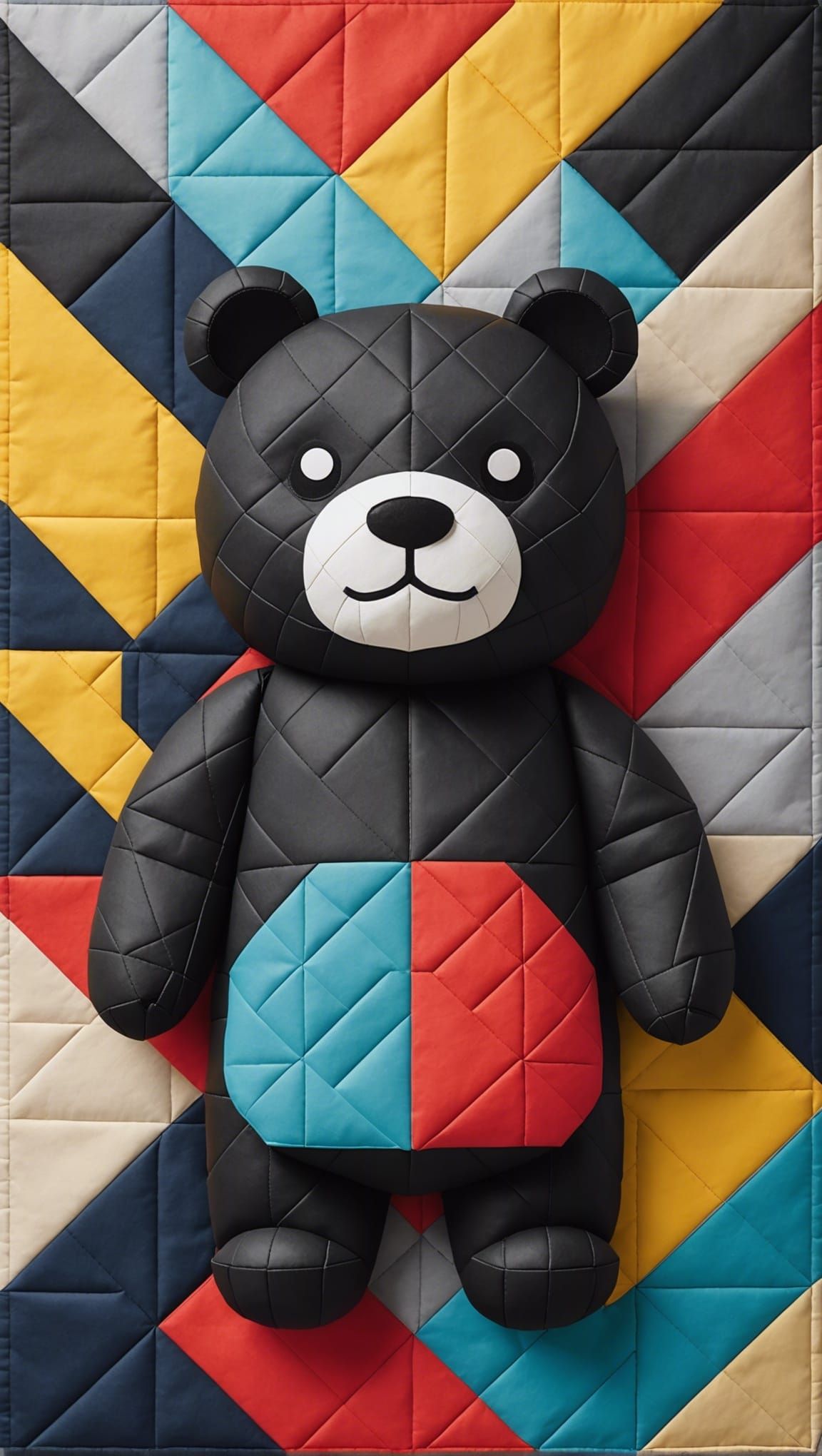 Kumamon Mascot as Papercraft Quilt