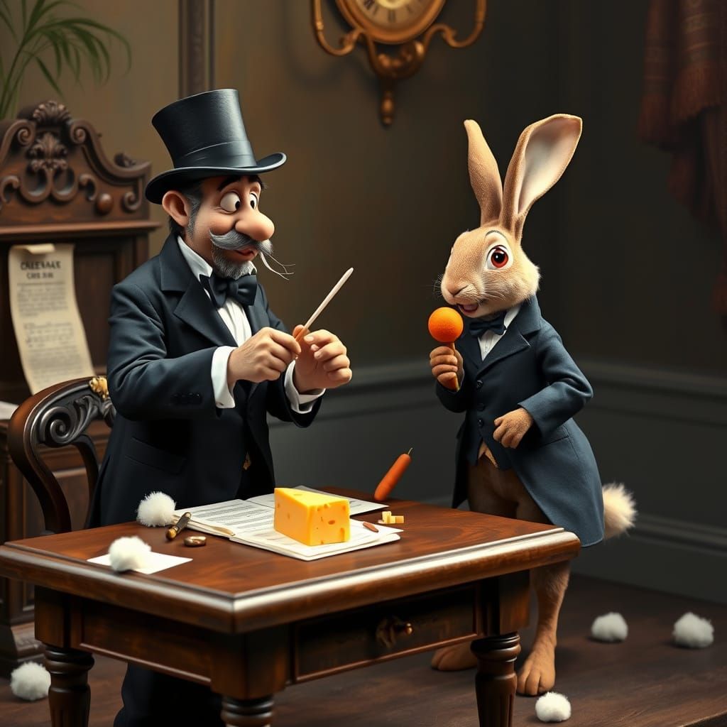 Conductor Composes Opera with Fluffy Notes and Cheese