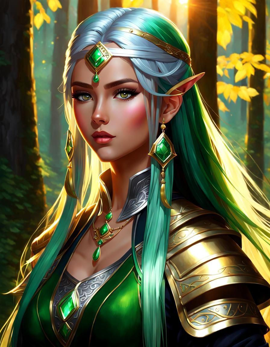 Human DnD Character: Teenage Girl Portrait