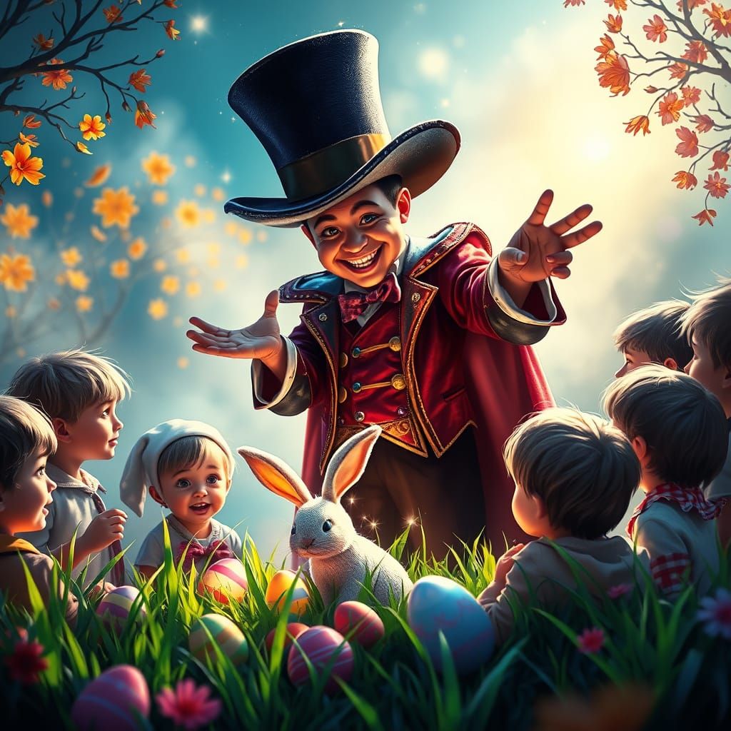 Magician Performs Whimsical Birthday Show with a Twist