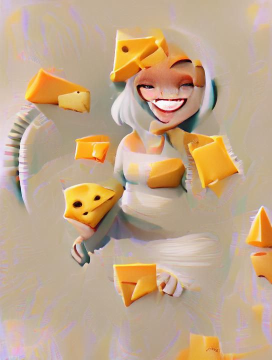 Cheese Girl Portrait