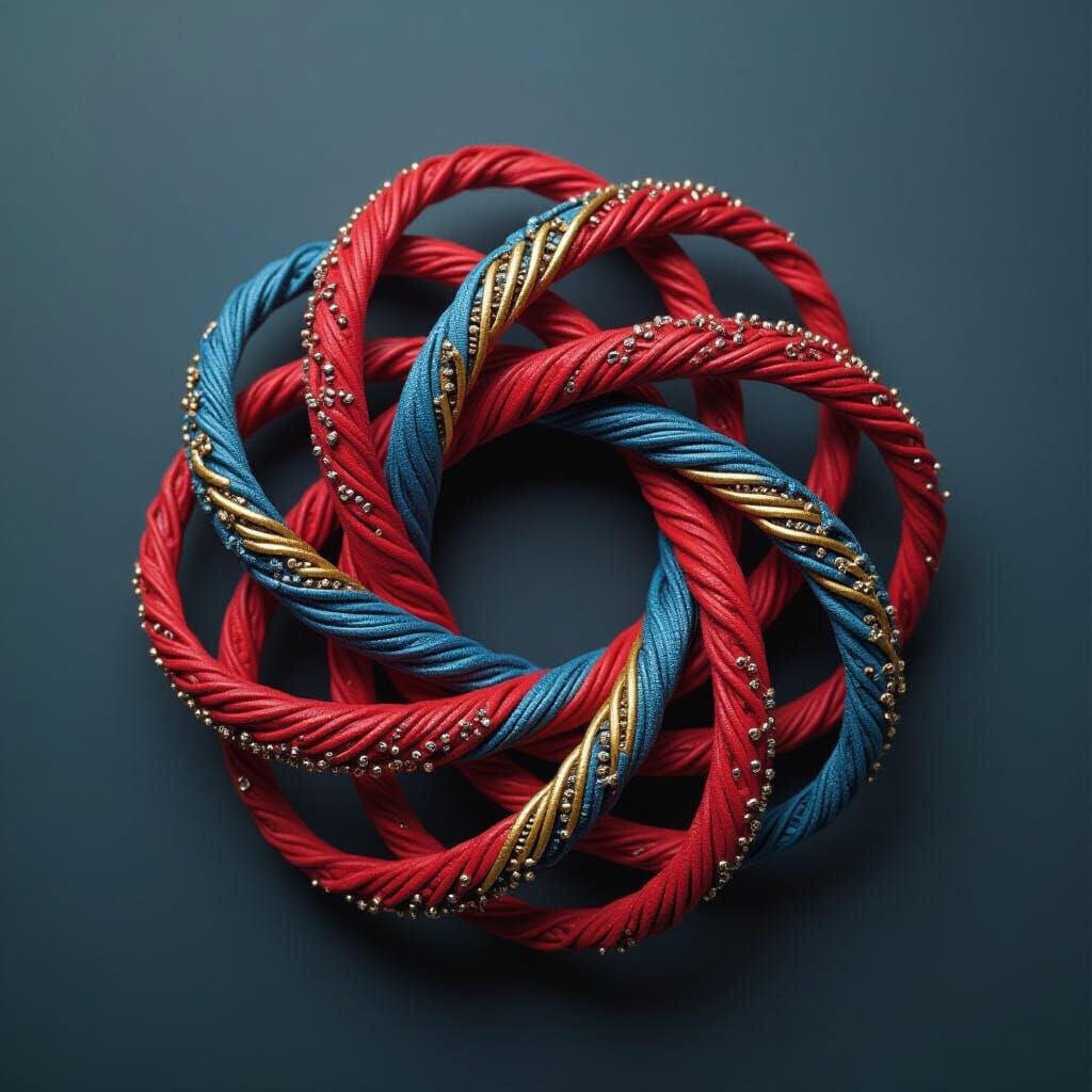 Wire Art: Intricate Twisting Wires Form Sculpture