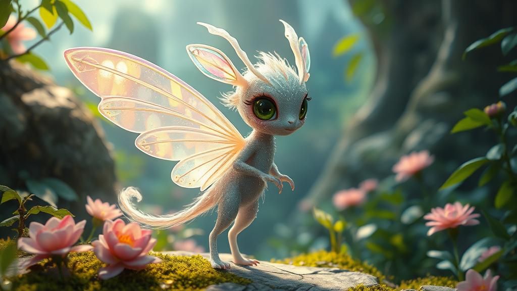 Ethereal Creature and Alex in Enchanted Realm