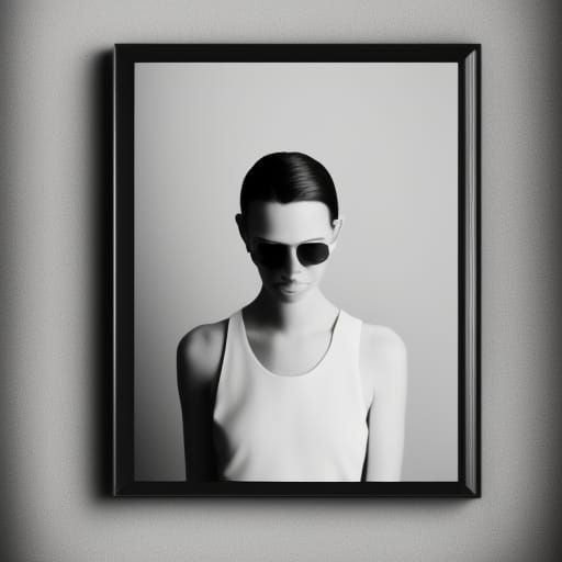 Minimalist Wall Art Mockup in Film Photography Style